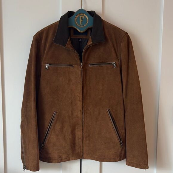 Vintage Banana Republic Brown Suede Men's Jacket - M - Picture 1 of 5